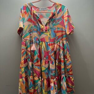 Colorful Geometric Women's Blouse